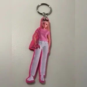 Kipling | Accessories | A Rare Htf Kipling Barbie Keychain Key Ring Fob ...